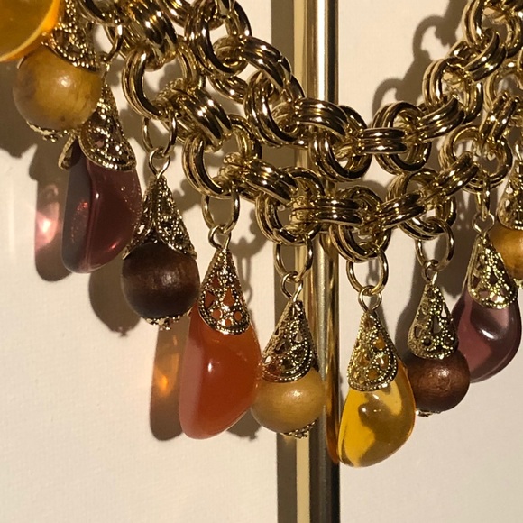 Honey Amber Choker Necklace - Picture 4 of 7